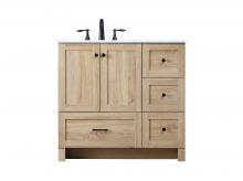 Elegant VF2836MW - Vanity Cabinet 2dr 4dw 36x19x34 VW Mango Wood