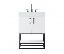 Elegant VF29224WH - Vanity Cabinet 2Dr 24x21.5x34 White