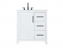 Elegant VF29532WH - Vanity Cabinet 1Dr 3Dw 32x21.5x35 White