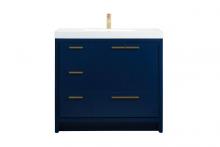 Elegant VF46036MBL - 36 inch Single bathroom vanity in Blue