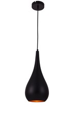  LDPD2002 - Nora Collection Pendant D7.5in H18in Lt:1 Black finish