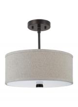  77262-710 - Dayna Shade Pendants contemporary 2-light indoor dimmable flush or semi-flush convertible ceiling mo