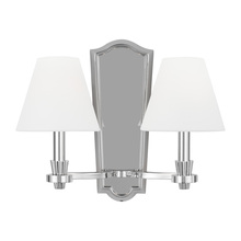  AW1112PN - Paisley transitional dimmable indoor 2-light wall sconce fixture in a polished nickel finish with wh