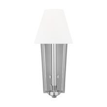  AW1121PN - Paisley transitional dimmable indoor 1-light tail sconce fixture in a polished nickel finish with wh