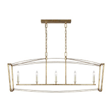 Visual Comfort & Co. Studio Collection F3326/5ADB - Thayer Linear Chandelier