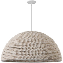 Dainolite BRE-354P-VW - 4 Light Incandescent Vintage White Pendant