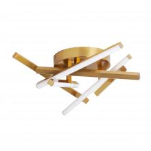 Dainolite CAY-1630LEDFH-AGB - 34W Flush Mount, AGB w/ WH Silicone Diffuser