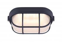 Canarm LOL386BK - Black LED Outdoor Light, Frosted Glass, 819 Lumens