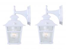  IOL183TWH-C - Fieldhouse, 1 Light Outdoor Downlight Twinpack, Seeded Glass, 100W Type A, 6 1/4" x 11" x 7 