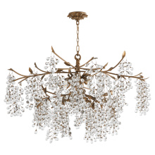 Quorum 670-8-46 - GLICINA 8 LIGHT CHANDELIER - NATURAL BRASS
