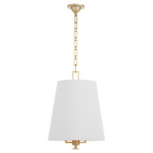 Quorum 8562-3-80 - KARNES 15" 3 LIGHT PENDANT - AGED BRASS