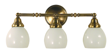  2429 AB - 3-Light Antique Brass Sheraton Sconce