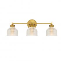 Savoy House Meridian M80035NB - 3-Light Bathroom Vanity Light in Natural Brass