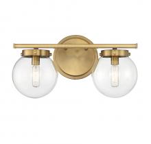 Savoy House Meridian M80046NB - 2-Light Bathroom Vanity Light in Natural Brass