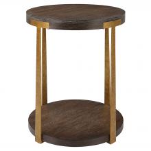  25554 - Uttermost Palisade Round Wood Side Table
