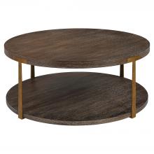 25555 - Uttermost Palisade Round Wood Coffee Table