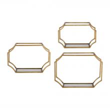  04048 - Uttermost Lindee Gold Wall Shelves S/3