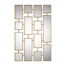  09271 - Uttermost Kennon Forged Gold Rectangles Mirror