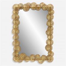  09815 - Uttermost Ripley Gold Lotus Mirror