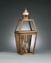 Northeast Lantern 2241-AC-LT2-CLR - Tapered Wall Antique Copper 2 Candelabra Sockets Clear Glass