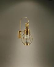 Northeast Lantern 2721-AB-MED-CSG - Caged Pear Wall Antique Brass Medium Base Socket Clear Seedy Glass