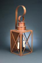 Northeast Lantern 5051-AB-LT2-CSG - Can Top X-Bars Wall Antique Brass 2 Candelabra Sockets Clear Seedy Glass