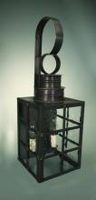 Northeast Lantern 5141-AC-CIM-CSG - Can Top H-Bars Wall Antique Copper Medium Base Socket With Chimney Clear Seedy Glass