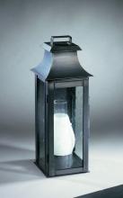 Northeast Lantern 5621-AC-CIM-CSG - Pagoda Wall Antique Copper Medium Base Socket With Chimney Clear Seedy Glass