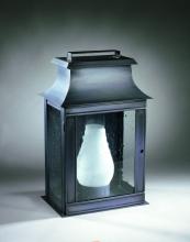 Northeast Lantern 5751-DB-LT2-CSG - Pagoda Wall Dark Brass 2 Candelabra Sockets Clear Seedy Glass
