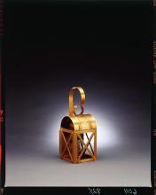 Northeast Lantern 6011-AC-MED-CSG - Culvert Top X-Bars Wall Antique Copper Medium Base Socket Clear Seedy Glass