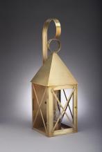 Northeast Lantern 7051-AB-LT2-CSG - Pyramid Top X-Bars Wall Antique Brass 2 Candelabra Sockets Clear Seedy Glass