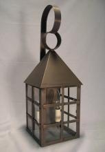 Northeast Lantern 7131-AC-LT2-CSG - Pyramid Top H-Bars Wall Antique Copper 2 Candelabra Sockets Clear Seedy Glass