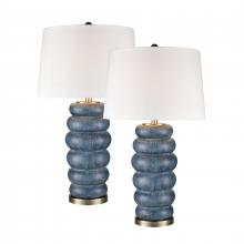  S0019-10283/S2 - Barden 30'' High 1-Light Table Lamp - Set of 2 Blue